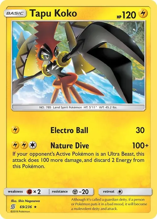 Tapu Koko card art