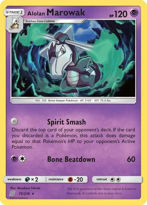 Alolan Marowak card art