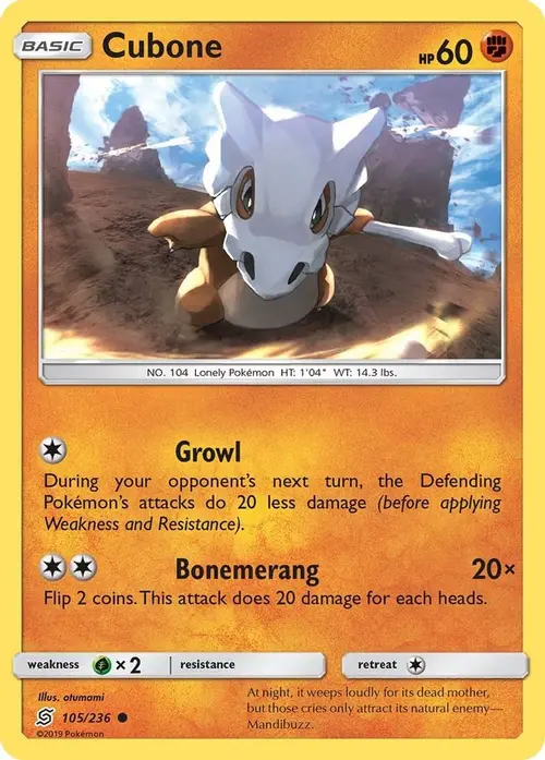Cubone card art
