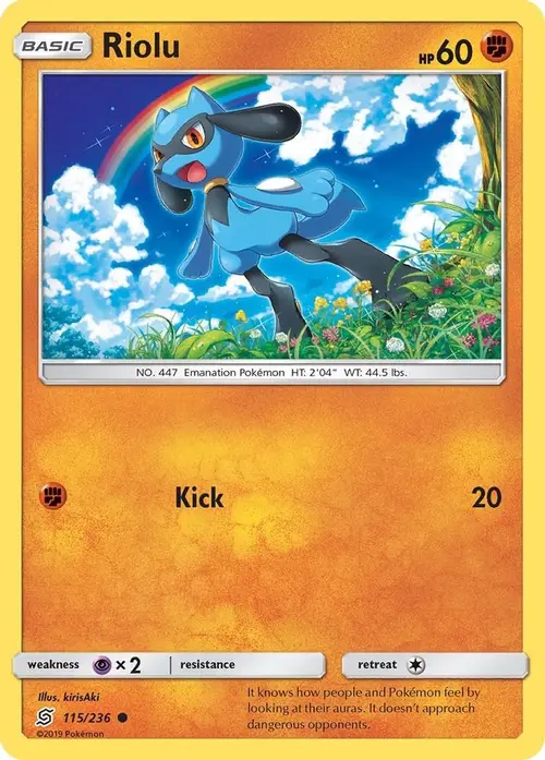 Riolu (115) card art