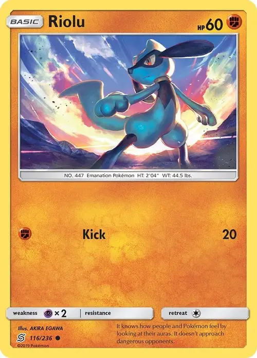 Riolu (116) card art