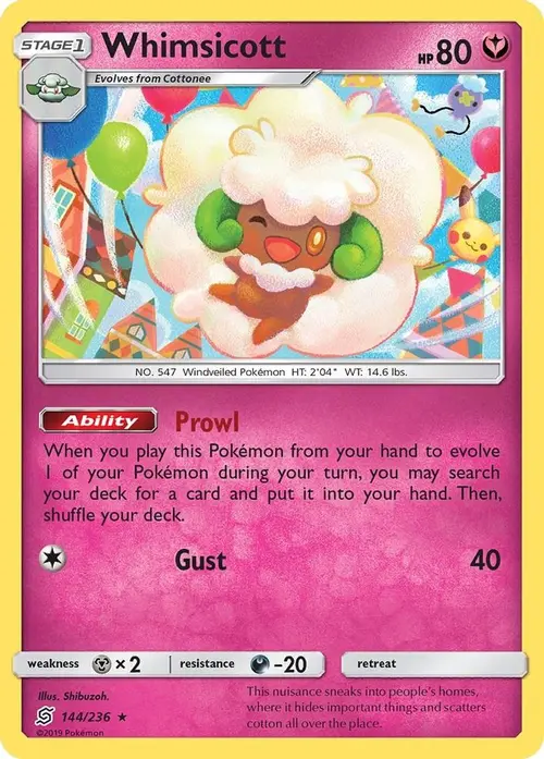 Whimsicott card art