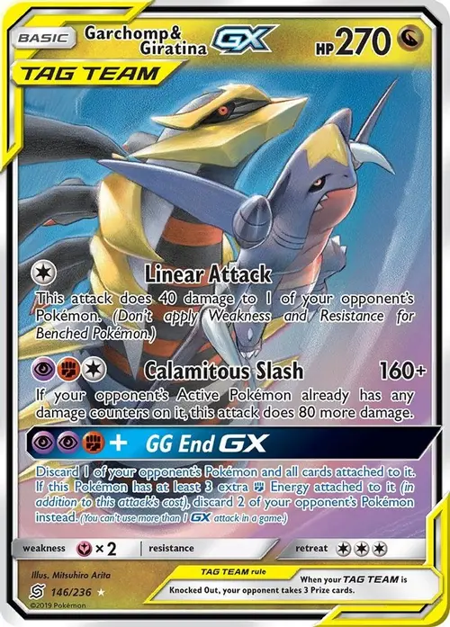 Garchomp & Giratina GX card art