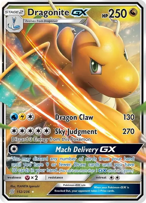 Dragonite GX card art