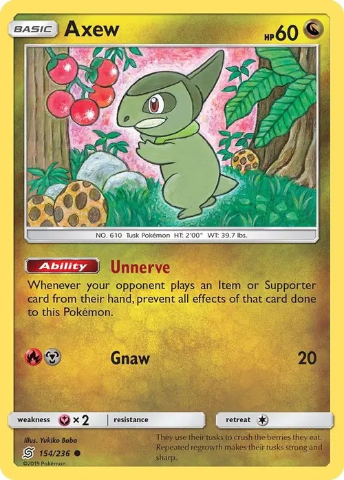 Axew card art