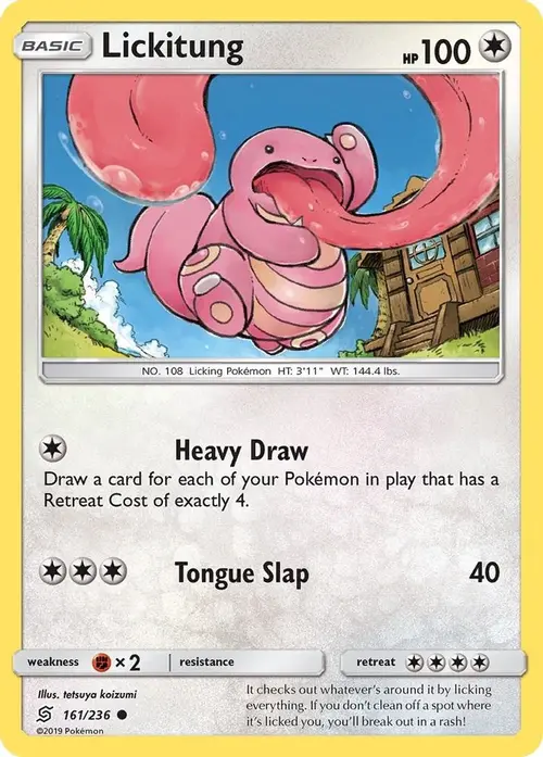 Lickitung card art