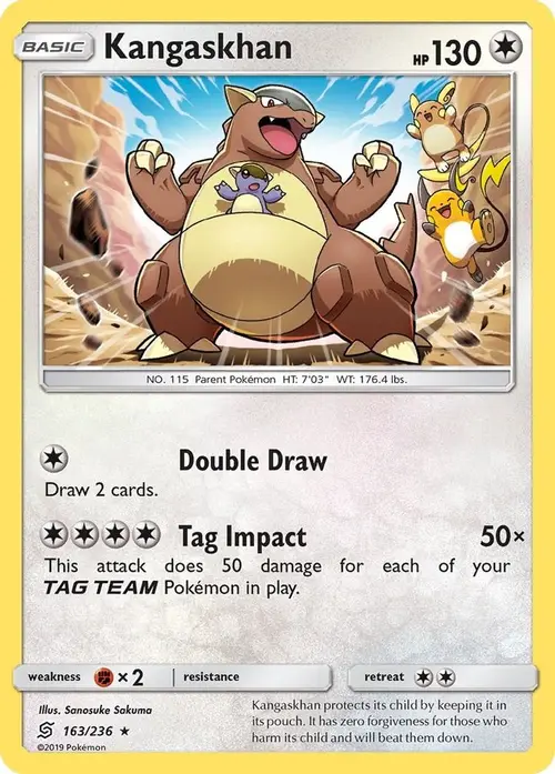 Kangaskhan card art