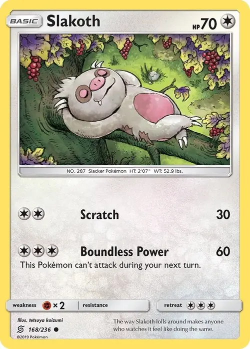 Slakoth (168) card art