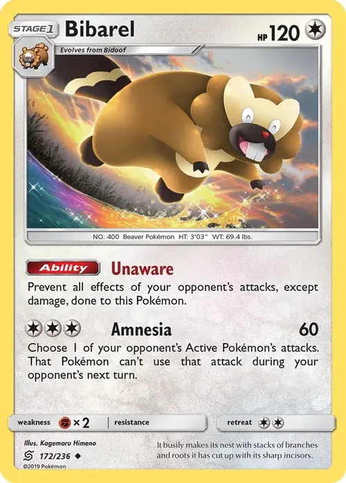 Bibarel card art