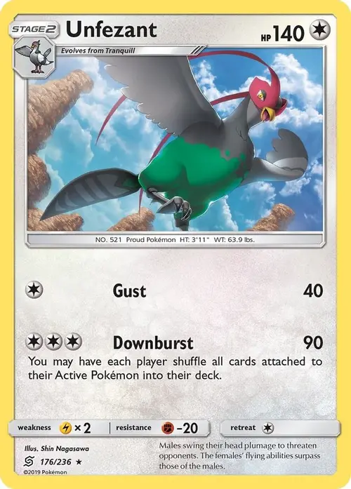 Unfezant card art
