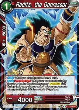 Raditz, the Oppressor card art