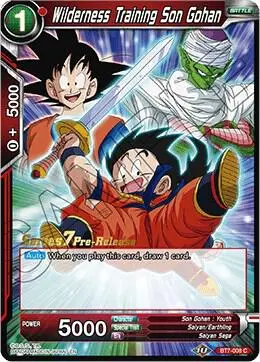 Wilderness Training Son Gohan card art
