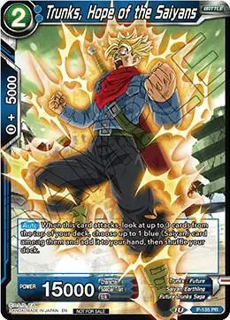 Trunks, Hope of the Saiyans (Series 7 Super Dash Pack) card art