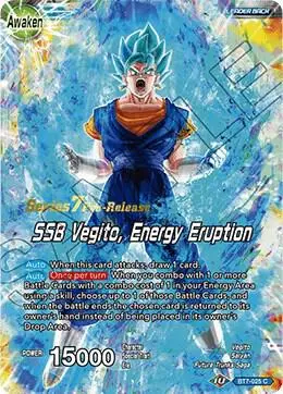 Son Goku & Vegeta // SSB Vegito, Energy Eruption card art