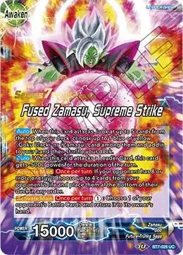 Goku Black & Zamasu // Fused Zamasu, Supreme Strike card art