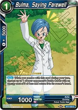 Bulma, Saying Farewell card art