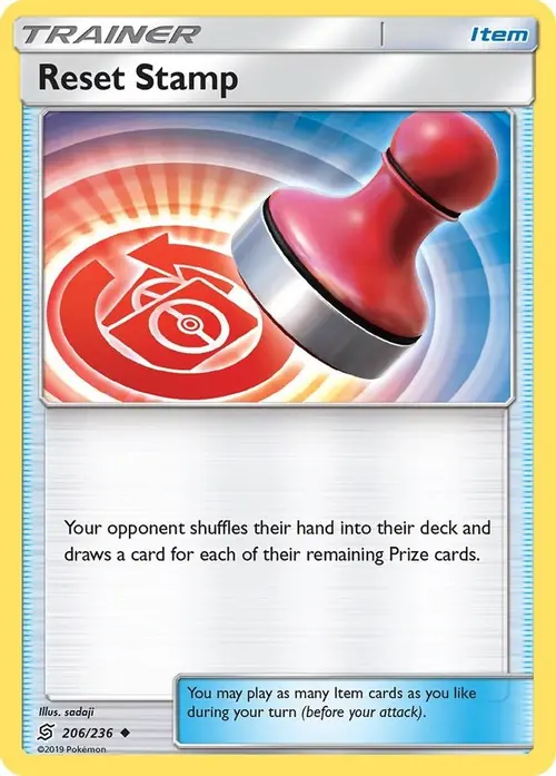 Reset Stamp card art