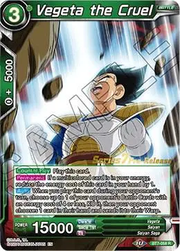 Vegeta the Cruel card art