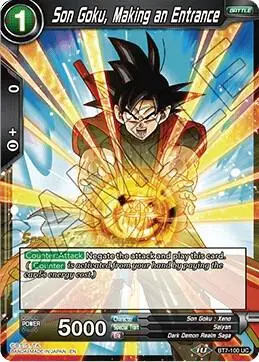 Son Goku, Making an Entrance card art