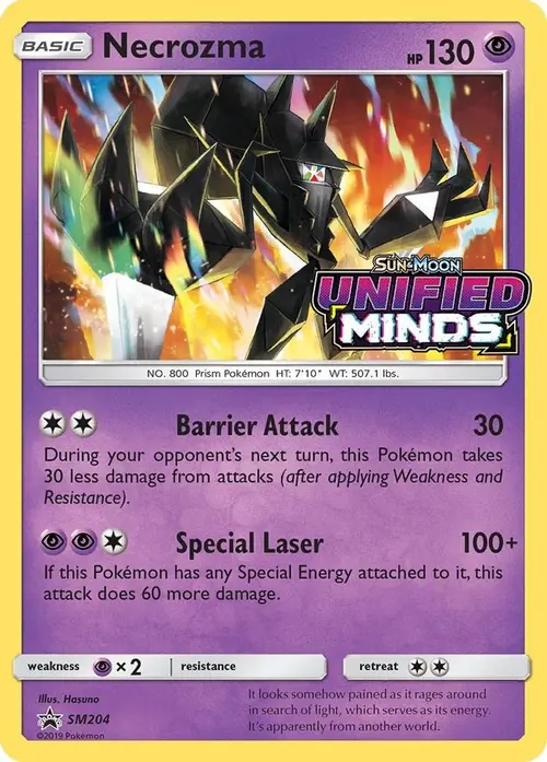 Necrozma - SM204 (Prerelease) card art