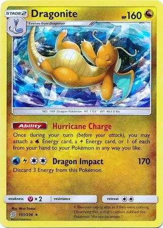Dragonite (Cracked Ice Holo) card art
