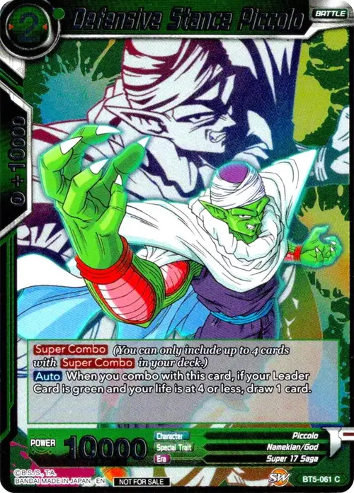 Defensive Stance Piccolo (Event Pack 4) card art