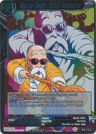 Master Roshi, Strict Instructor (Event Pack 4) card art