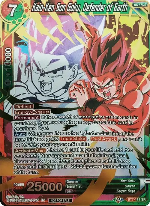 Kaio-Ken Son Goku, Defender of Earth (Event Pack 4) card art