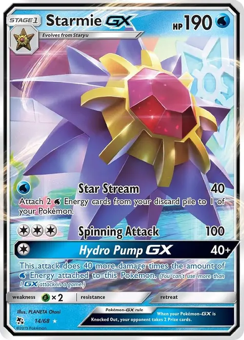Starmie GX card art