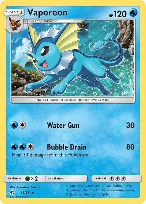 Vaporeon card art