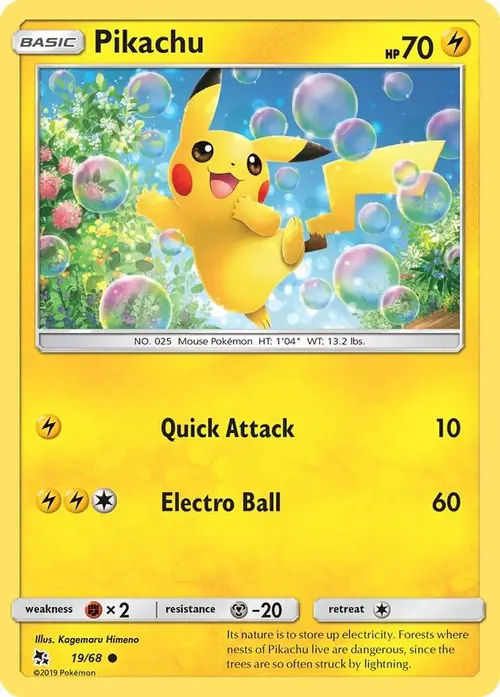Pikachu card art