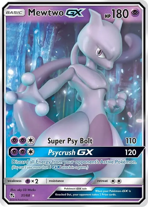 Mewtwo GX card art