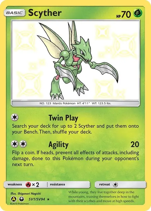 Scyther card art