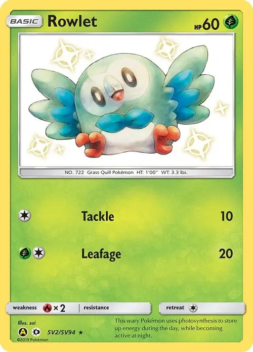 Rowlet card art