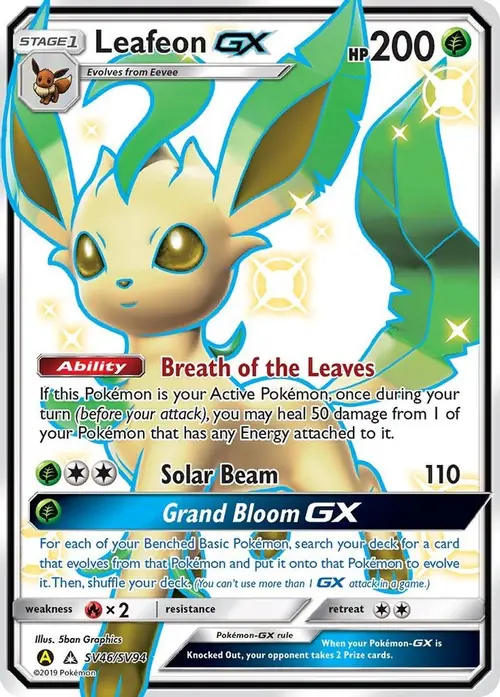 Leafeon GX card art
