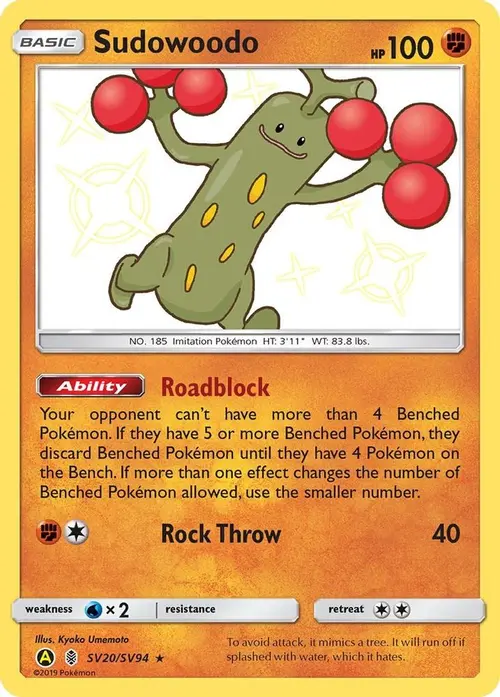Sudowoodo card art