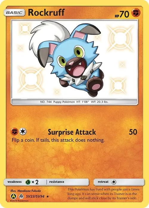 Rockruff card art
