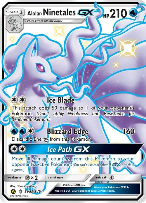 Alolan Ninetales GX card art