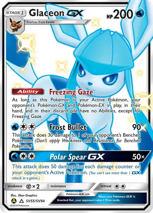 Glaceon GX card art