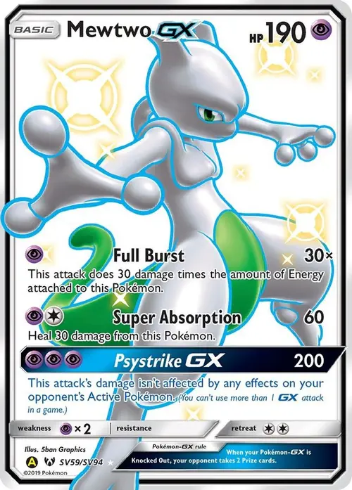 Mewtwo GX card art