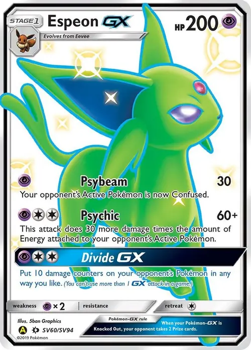 Espeon GX card art