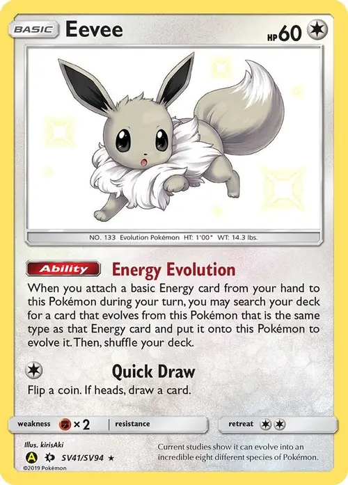 Eevee card art