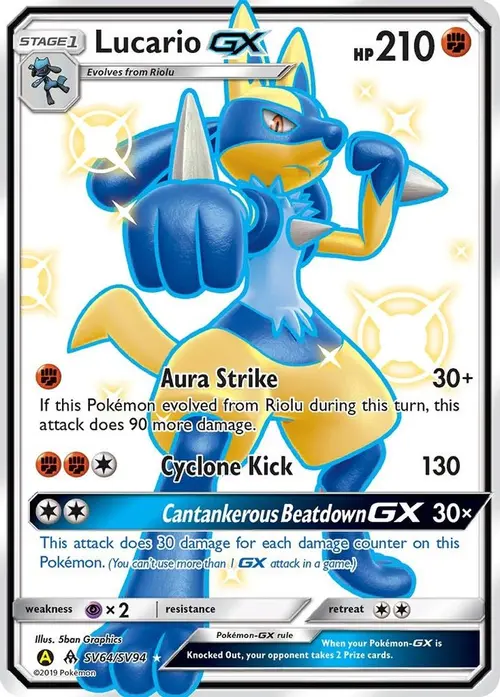 Lucario GX card art