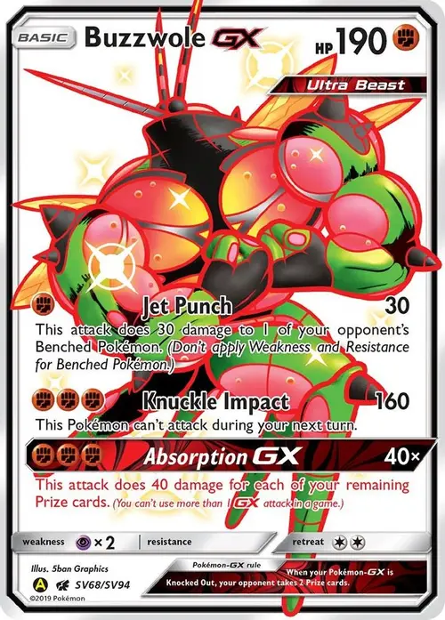 Buzzwole GX card art