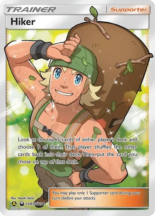 Hiker card art