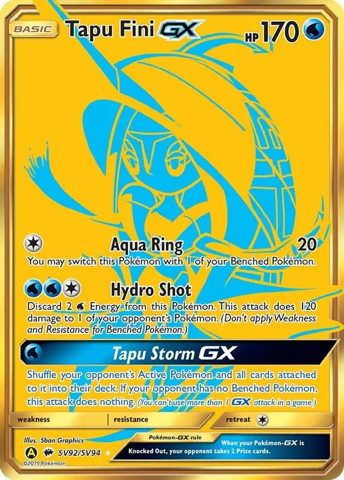 Tapu Fini GX card art
