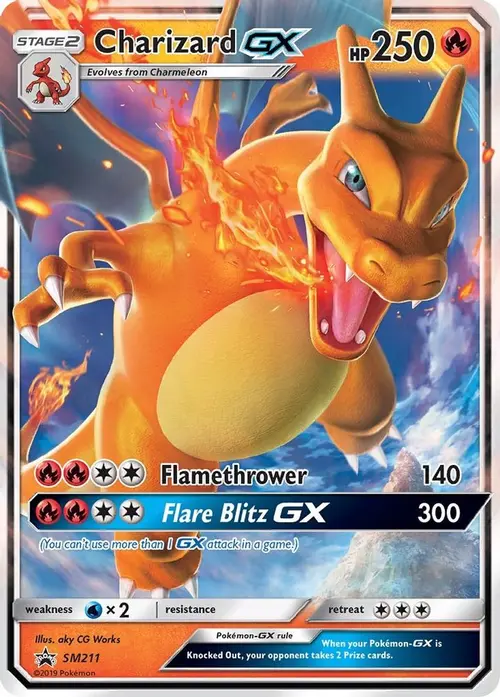 Charizard GX - SM211 card art