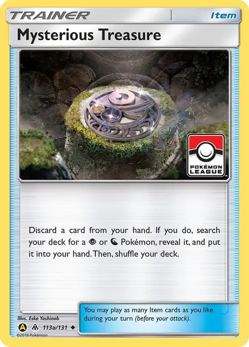 Mysterious Treasure - 113a/131 (Pokemon League) card art