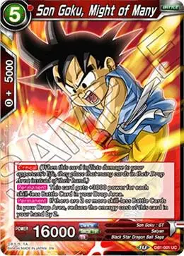 Son Goku, Might of Many card art