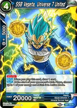 SSB Vegeta, Universe 7 United card art